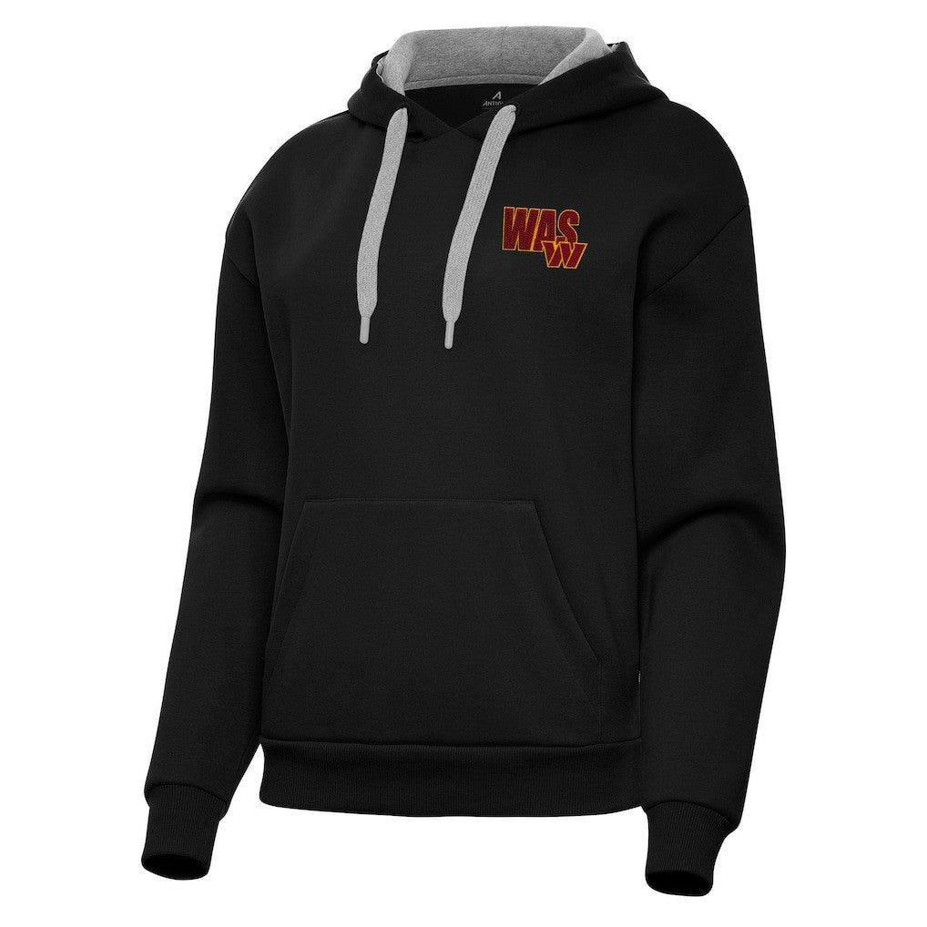 Washington Commanders Antigua Women's Victory Pullover Hoodie Black - NFL