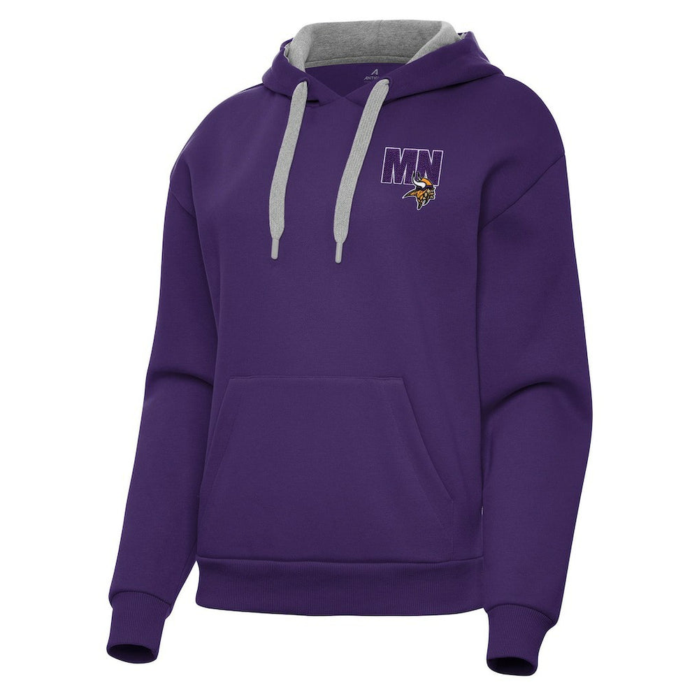 Minnesota Vikings Antigua Women's Victory Pullover Hoodie Purple - NFL