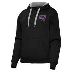 Minnesota Vikings Antigua Women's Victory Pullover Hoodie Black - NFL