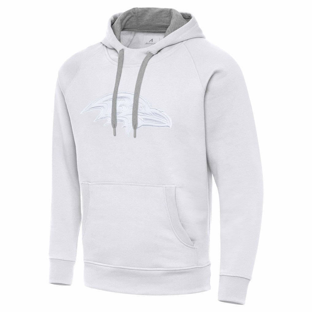 Baltimore Ravens Antigua Victory Pullover Hoodie White - NFL