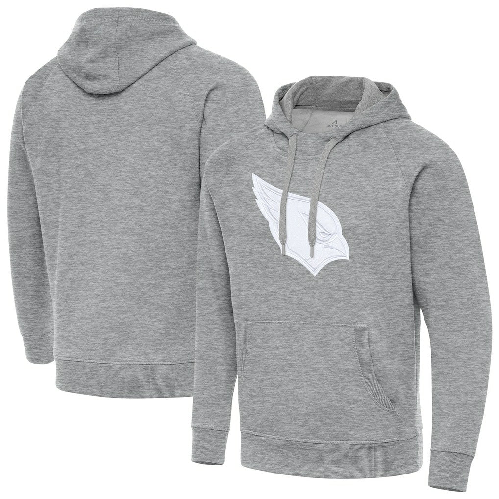 Arizona Cardinals Antigua Victory Pullover Hoodie Heather Gray - NFL