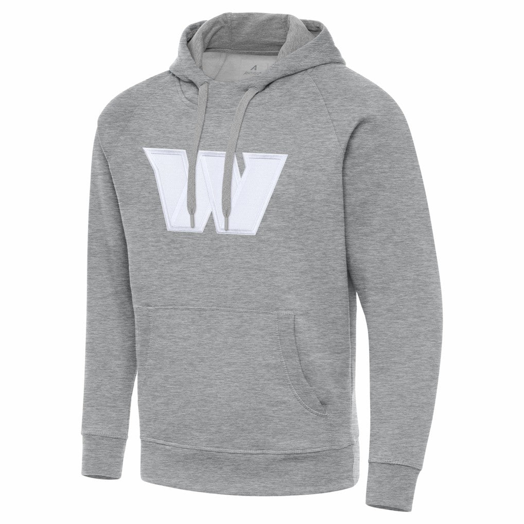 Washington Commanders Antigua Victory Pullover Hoodie Heather Gray - NFL