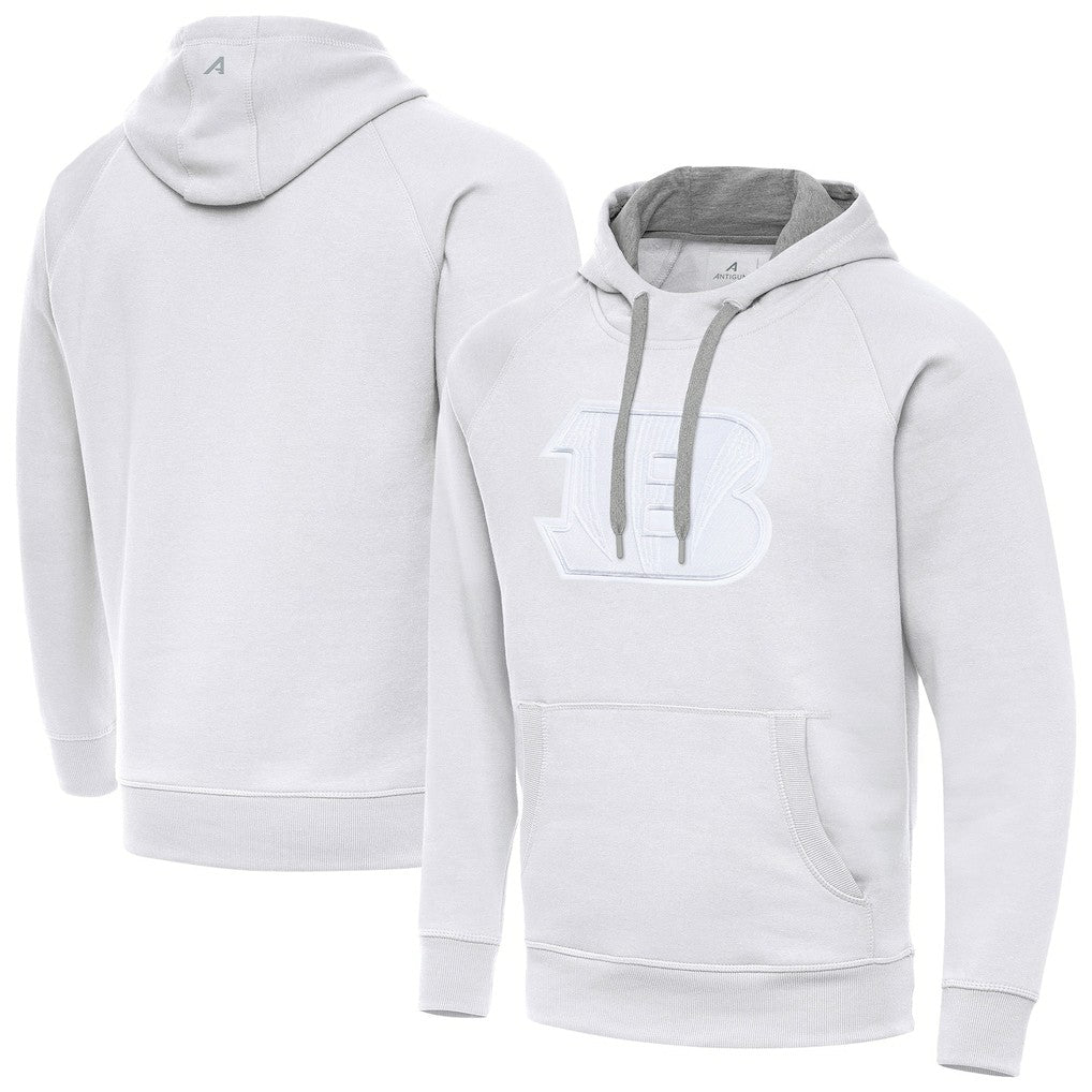Cincinnati Bengals Antigua Victory Pullover Hoodie White - NFL