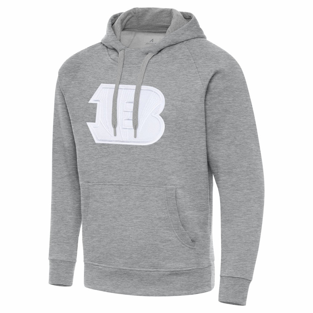 Cincinnati Bengals Antigua Victory Pullover Hoodie Heather Gray - NFL