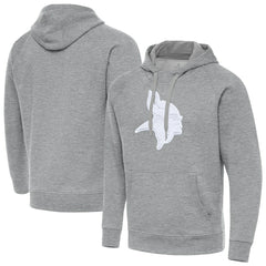 Minnesota Vikings Antigua Victory Pullover Hoodie Heather Gray - NFL