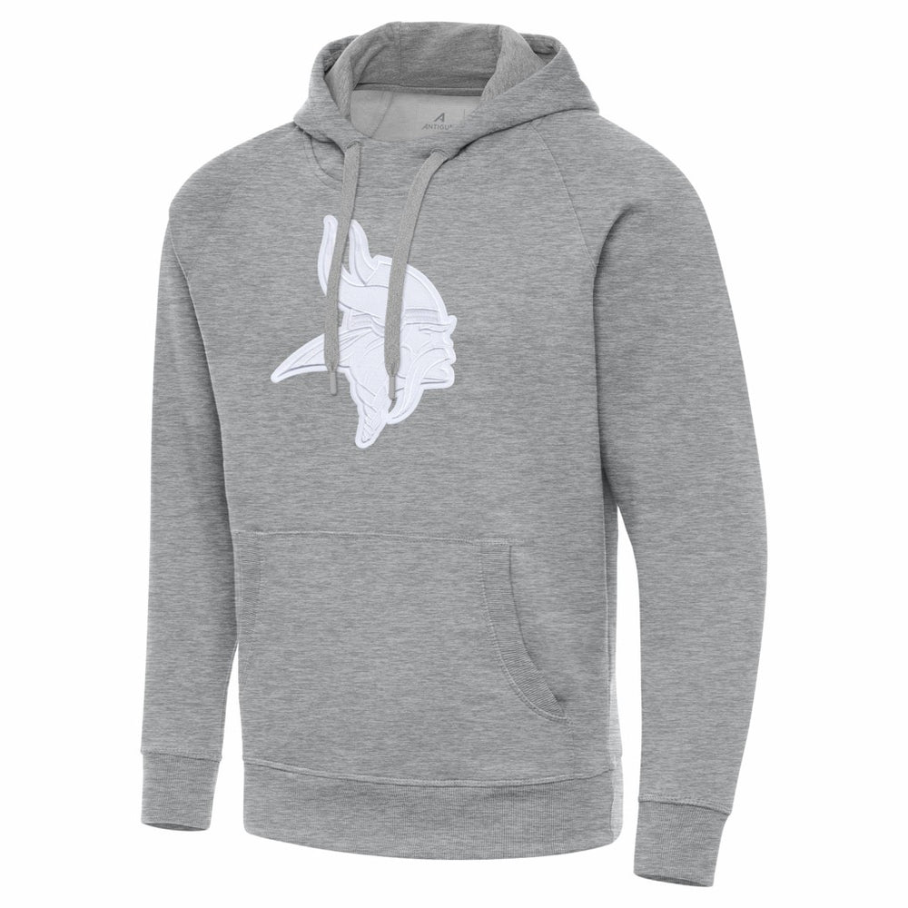 Minnesota Vikings Antigua Victory Pullover Hoodie Heather Gray - NFL