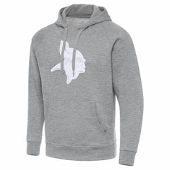 Minnesota Vikings Antigua Victory Pullover Hoodie Heather Gray - NFL