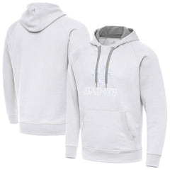 New Orleans Saints Antigua Victory Pullover Hoodie White - NFL
