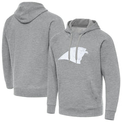Carolina Panthers Antigua Victory Pullover Hoodie Heather Gray - NFL