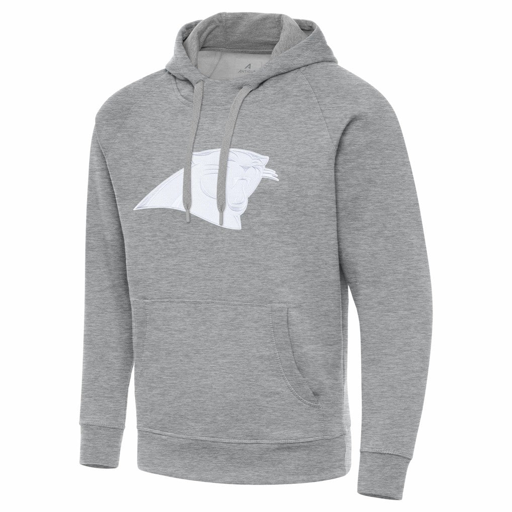Carolina Panthers Antigua Victory Pullover Hoodie Heather Gray - NFL