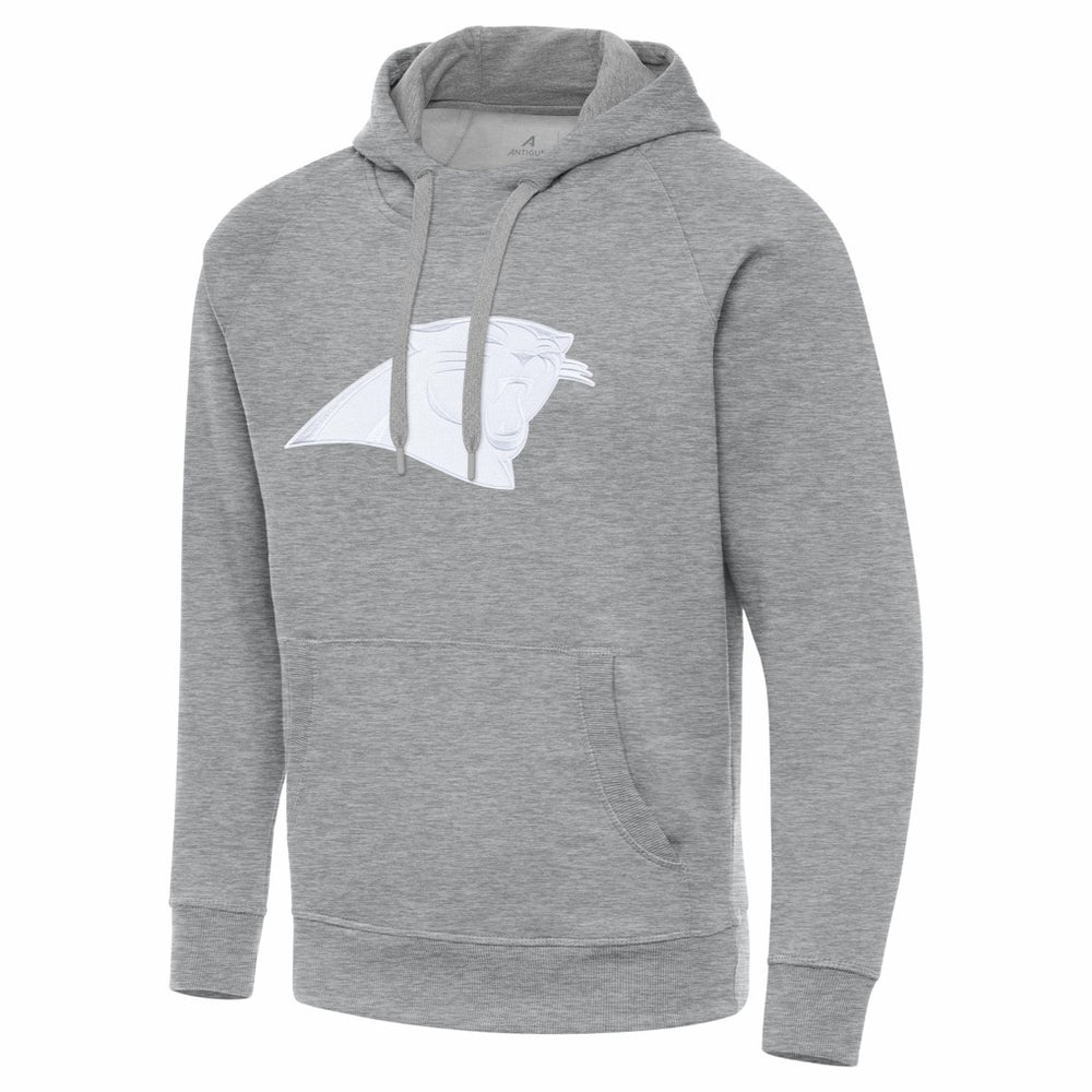 Carolina Panthers Antigua Victory Pullover Hoodie Heather Gray - NFL