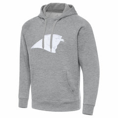 Carolina Panthers Antigua Victory Pullover Hoodie Heather Gray - NFL