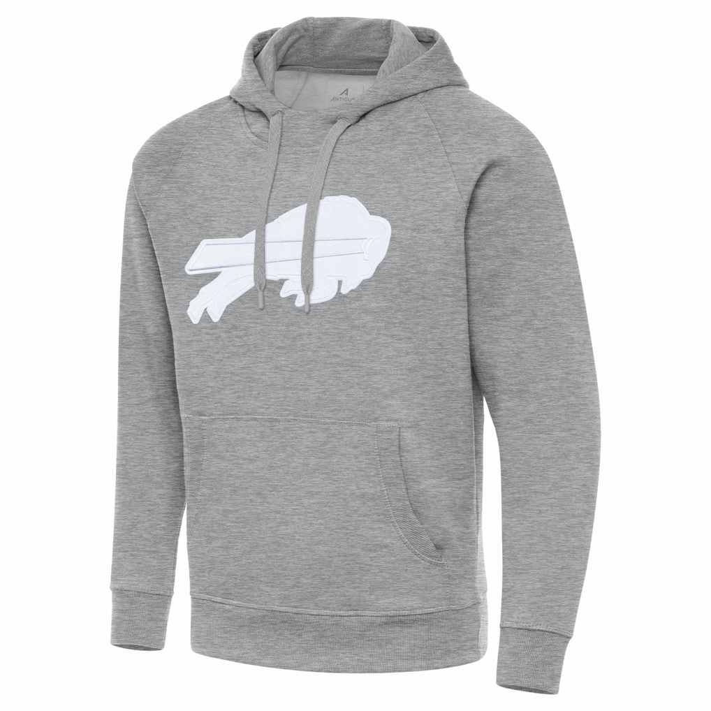 Buffalo Bills Antigua Victory Pullover Hoodie Heather Gray - NFL