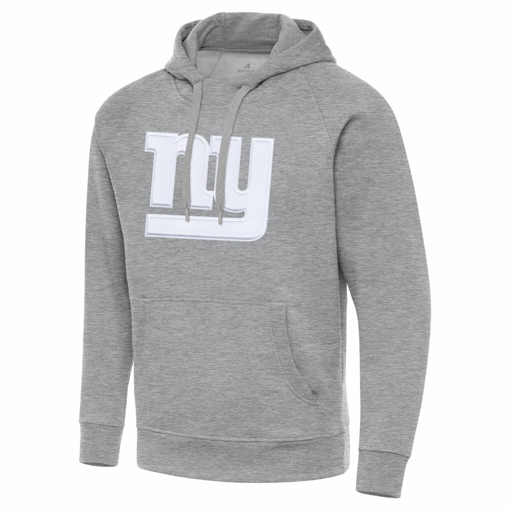 New York Giants Antigua Victory Pullover Hoodie Heather Gray - NFL
