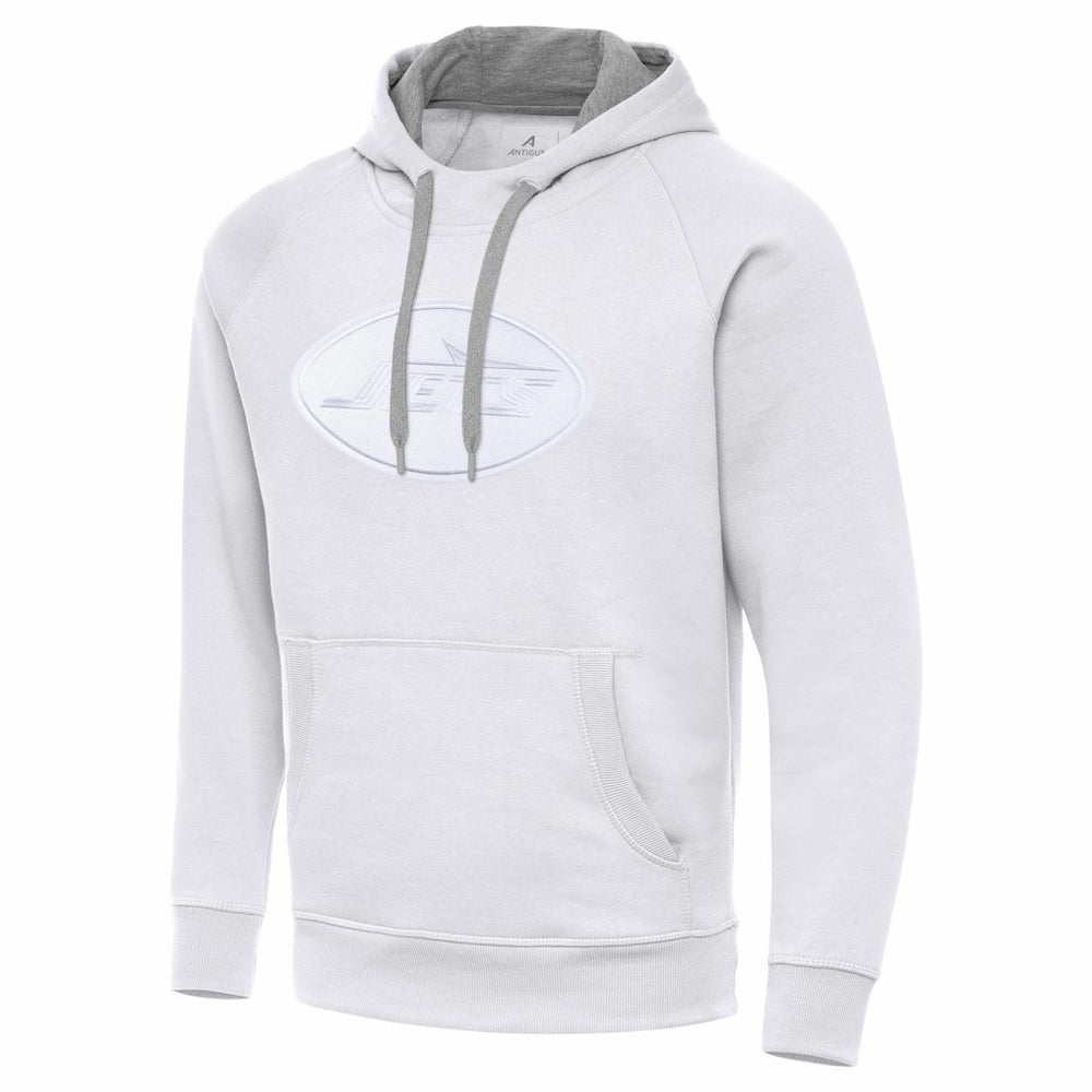 New York Jets Antigua Victory Pullover Hoodie White - NFL