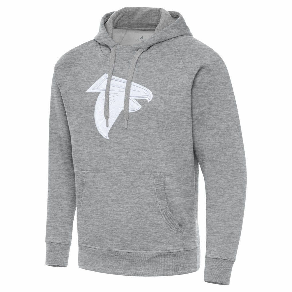 Atlanta Falcons Antigua Victory Pullover Hoodie Heather Gray - NFL