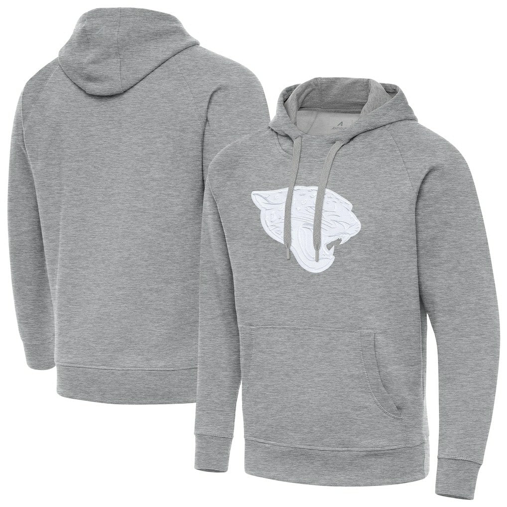 Jacksonville Jaguars Antigua Victory Pullover Hoodie Heather Gray - NFL