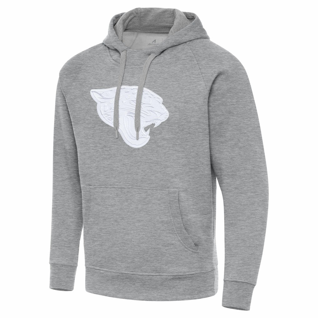Jacksonville Jaguars Antigua Victory Pullover Hoodie Heather Gray - NFL