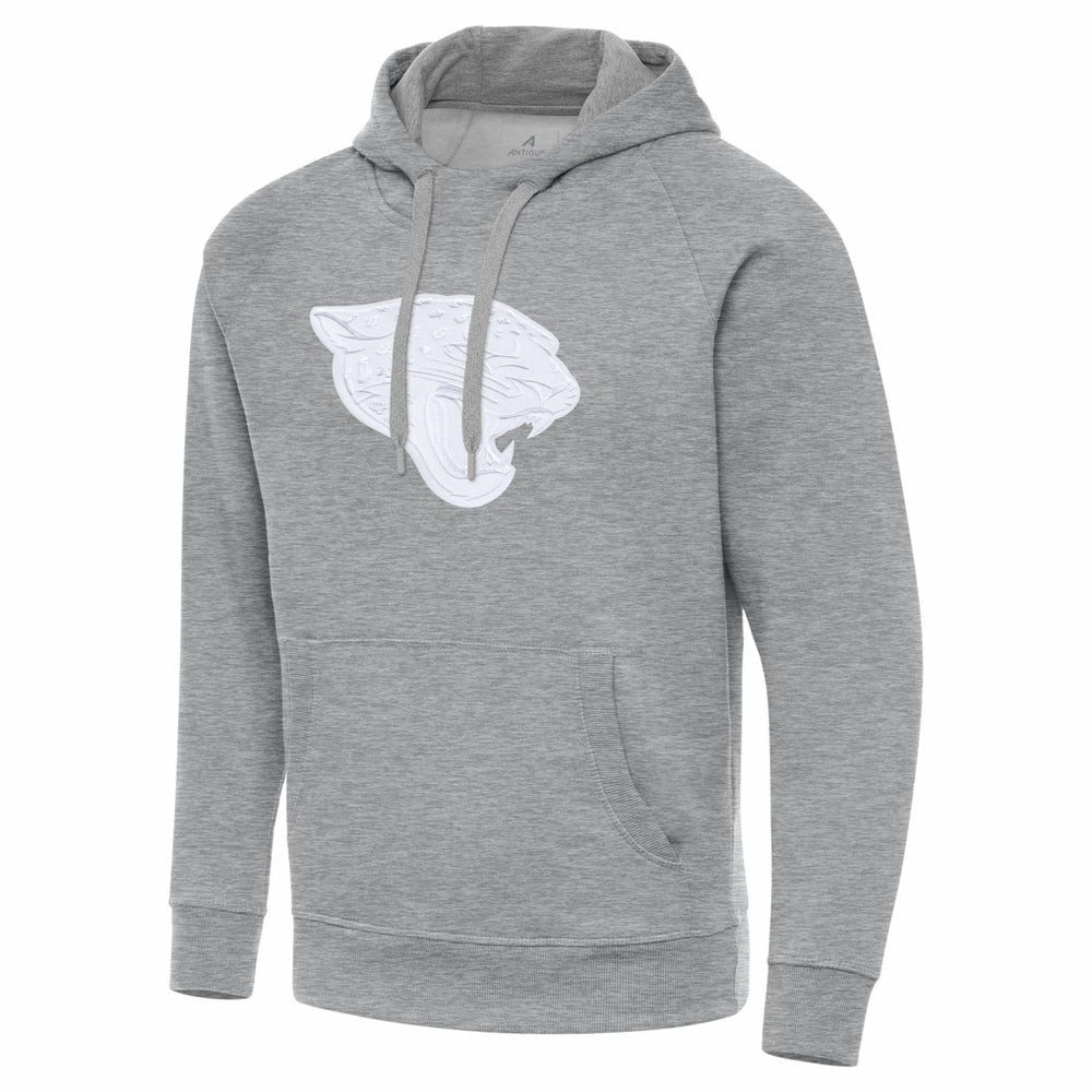 Jacksonville Jaguars Antigua Victory Pullover Hoodie Heather Gray - NFL