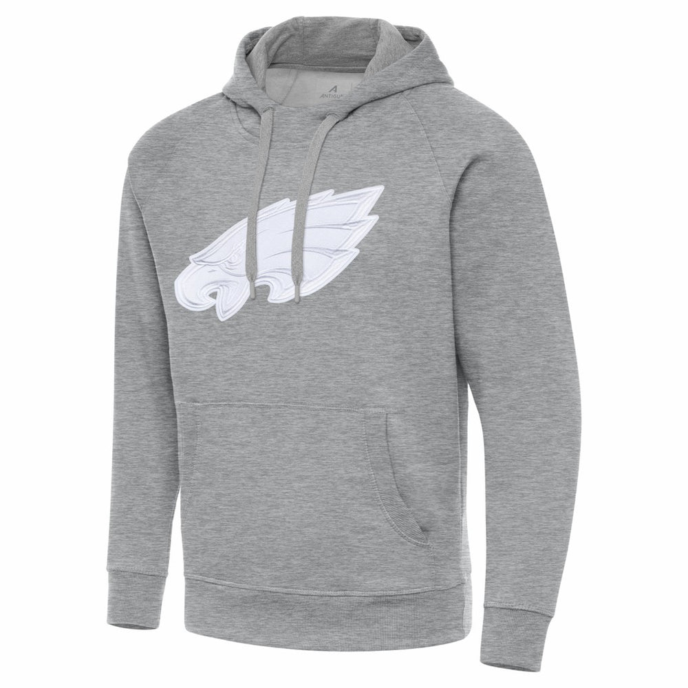Philadelphia Eagles Antigua Victory Pullover Hoodie Heather Gray - NFL