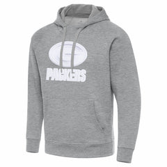 Green Bay Packers Antigua Victory Pullover Hoodie Heather Gray - NFL