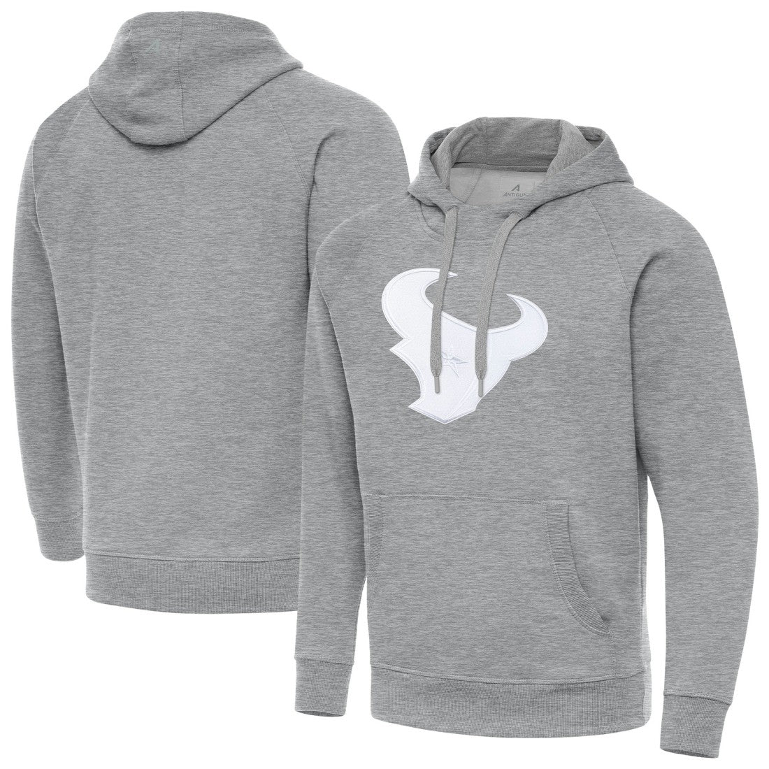 Houston Texans Antigua Victory Pullover Hoodie Heather Gray - NFL