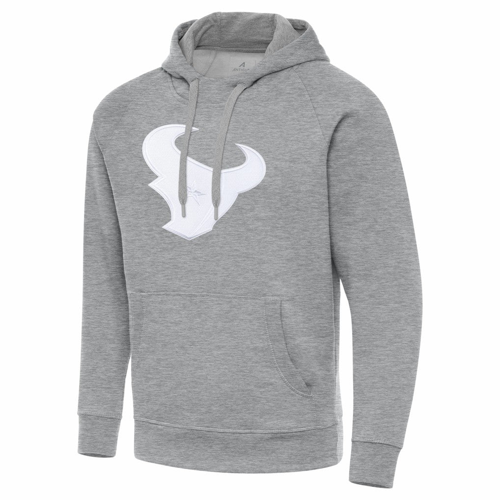 Houston Texans Antigua Victory Pullover Hoodie Heather Gray - NFL