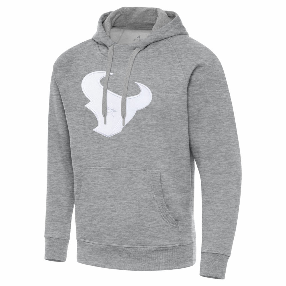 Houston Texans Antigua Victory Pullover Hoodie Heather Gray - NFL