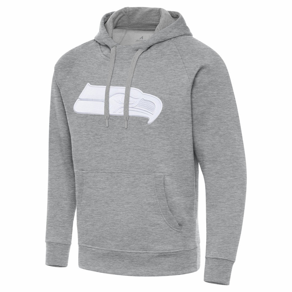 Seattle Seahawks Antigua Victory Pullover Hoodie Heather Gray - NFL