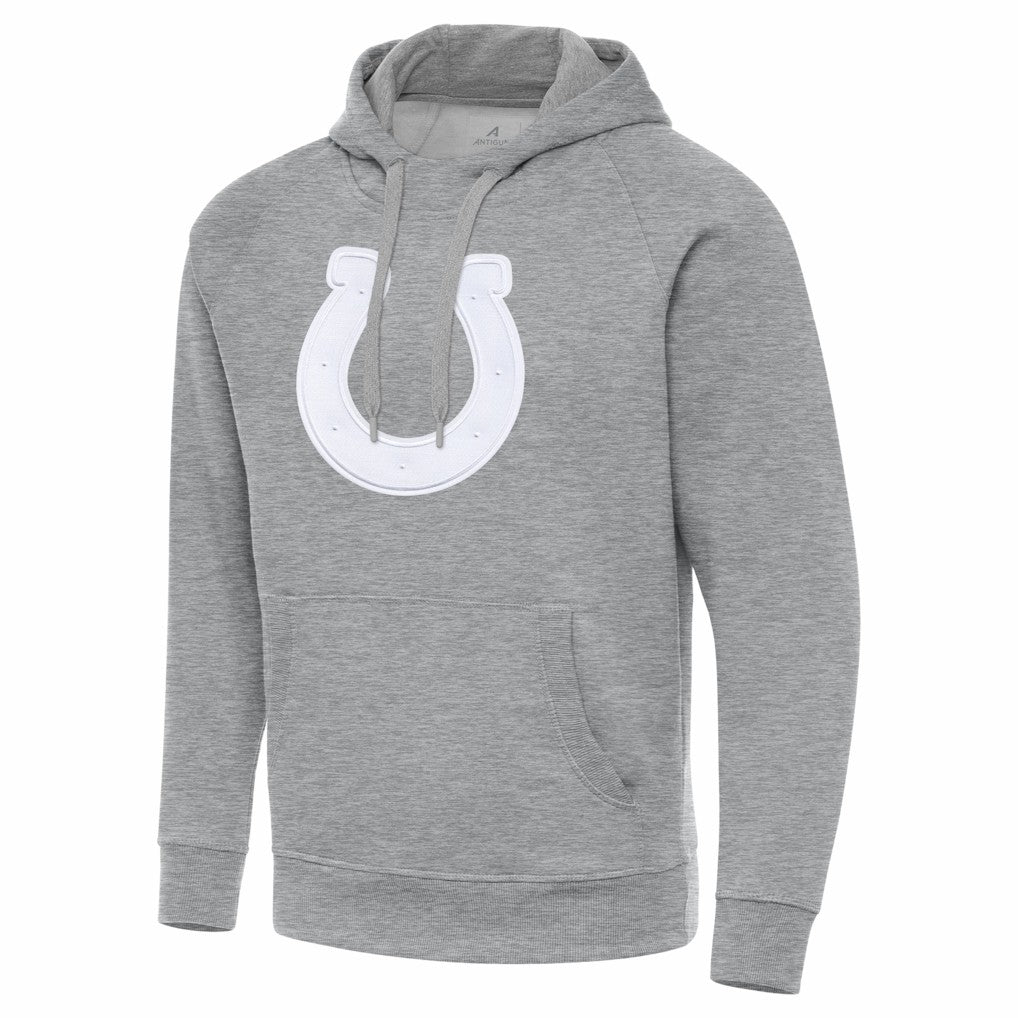Indianapolis Colts Antigua Victory Pullover Hoodie Heather Gray - NFL