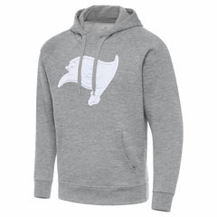 Tampa Bay Buccaneers Antigua Victory Pullover Hoodie Heather Gray - NFL