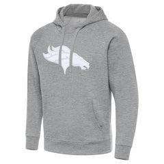 Denver Broncos Antigua Victory Pullover Hoodie Heather Gray - NFL