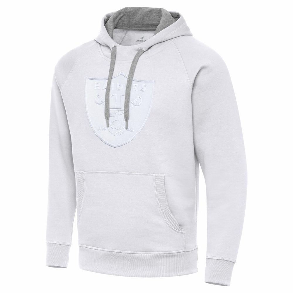 Las Vegas Raiders Antigua Victory Pullover Hoodie White - NFL