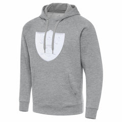 Las Vegas Raiders Antigua Victory Pullover Hoodie Heather Gray - NFL