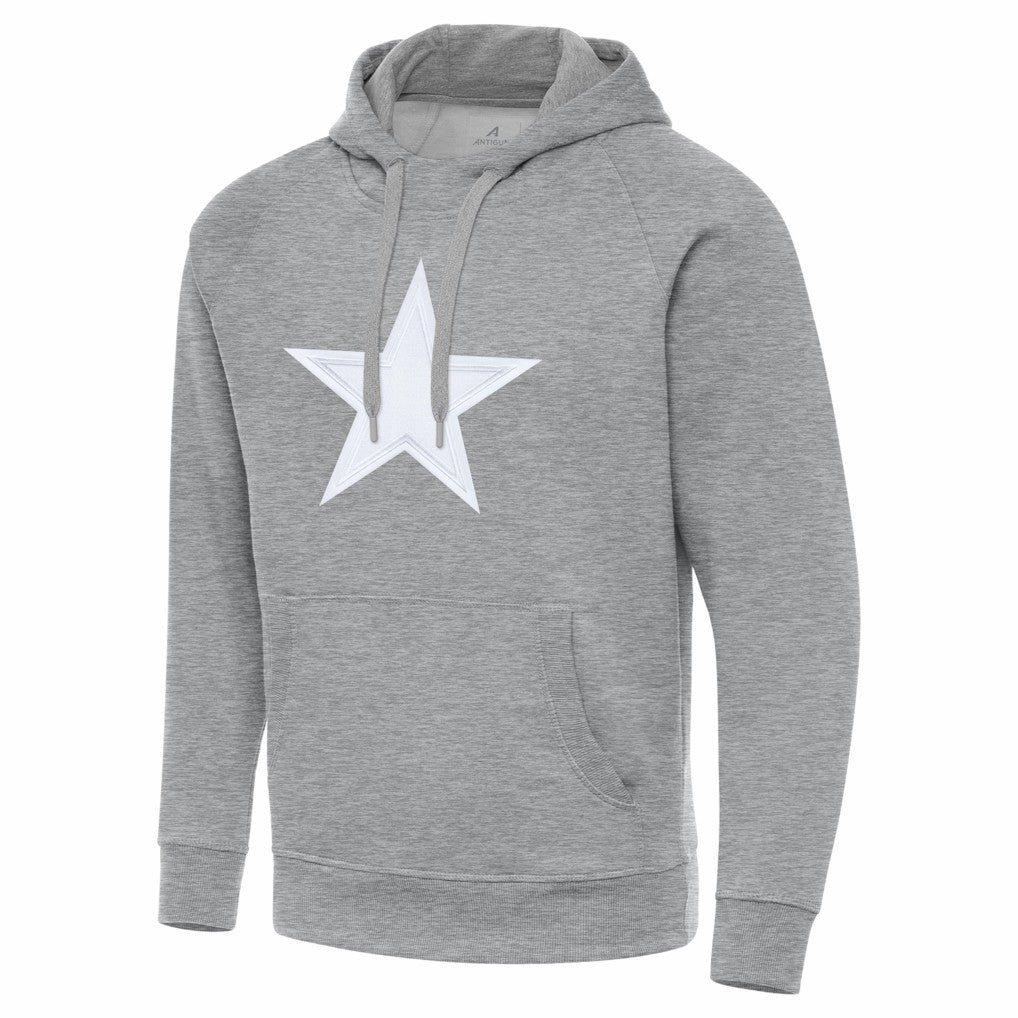Dallas Cowboys Antigua Victory Pullover Hoodie Heather Gray - NFL