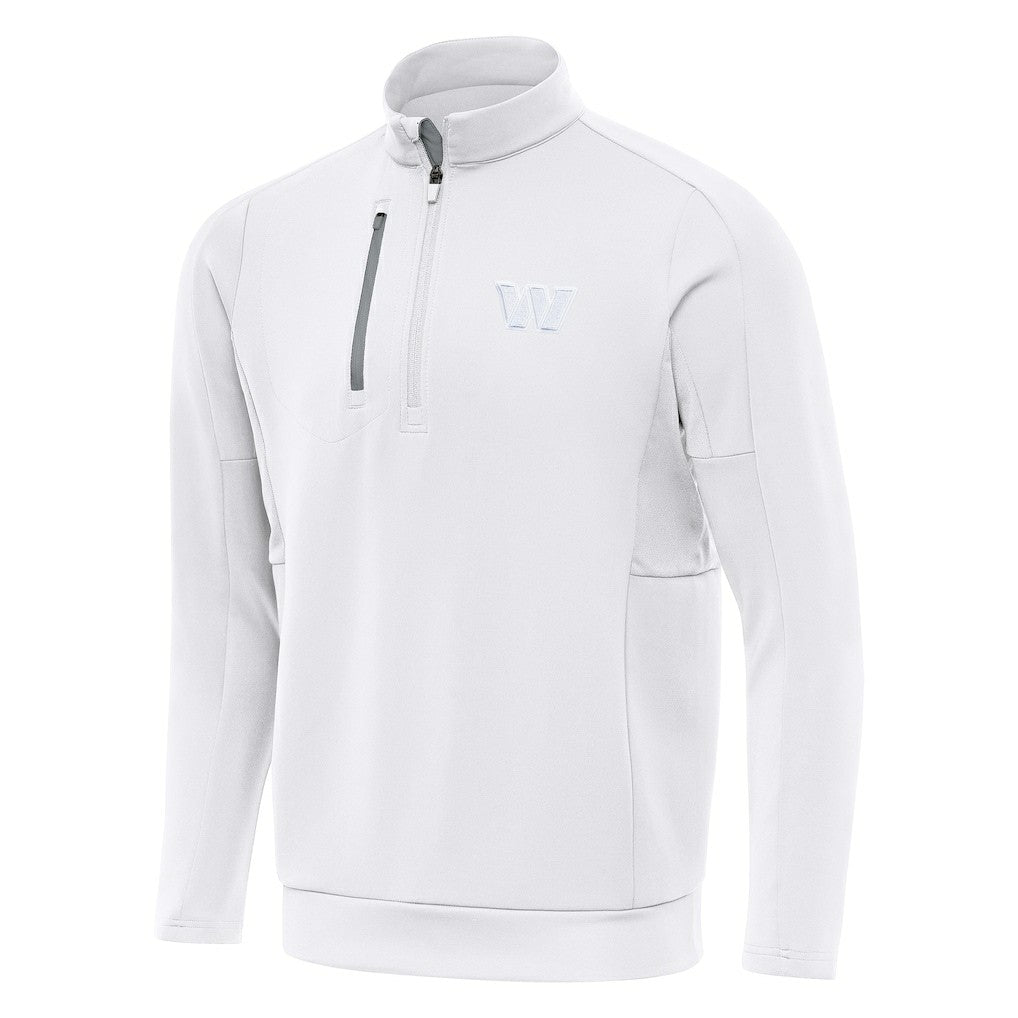 Washington Commanders Antigua Generation Quarter-Zip Jacket White - NFL