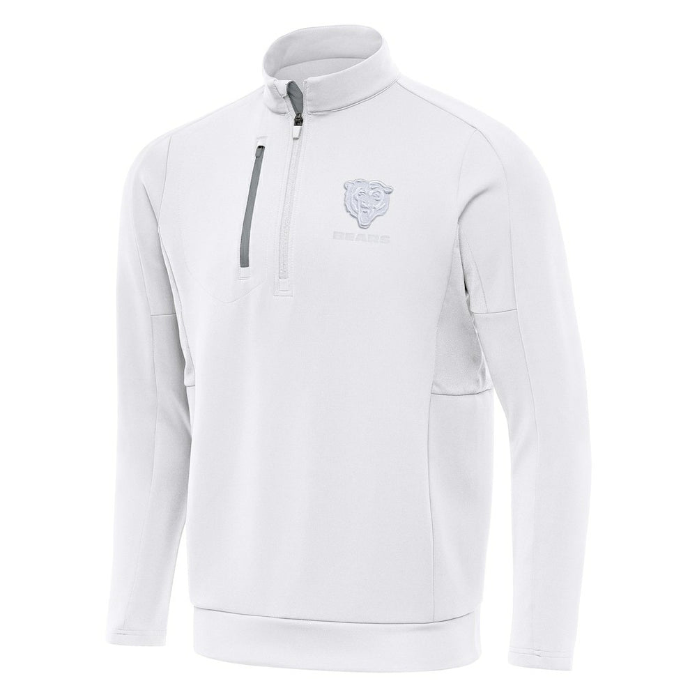 Chicago Bears Antigua Generation Quarter-Zip Jacket White - NFL