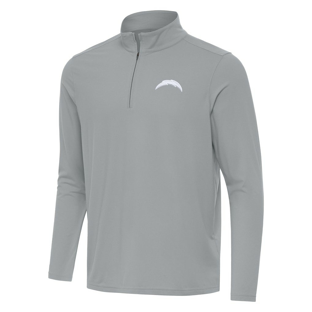 Los Angeles Chargers Men's Antigua Intent Quarter-Zip Jacket Gray - NFL