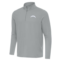 Los Angeles Chargers Men's Antigua Intent Quarter-Zip Jacket Gray - NFL
