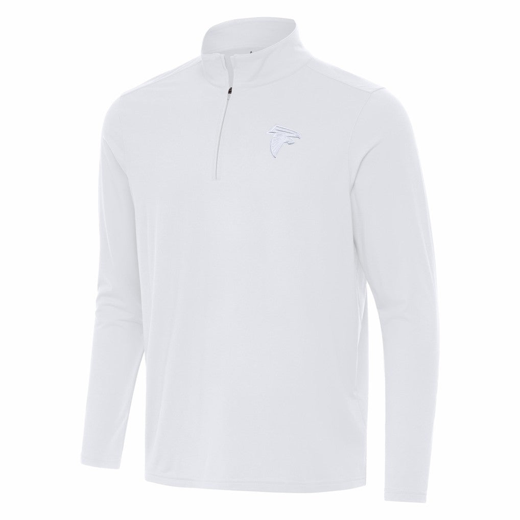Atlanta Falcons Antigua Intent Quarter-Zip Jacket White - NFL