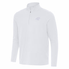Carolina Panthers Antigua Intent Quarter-Zip Jacket White - NFL