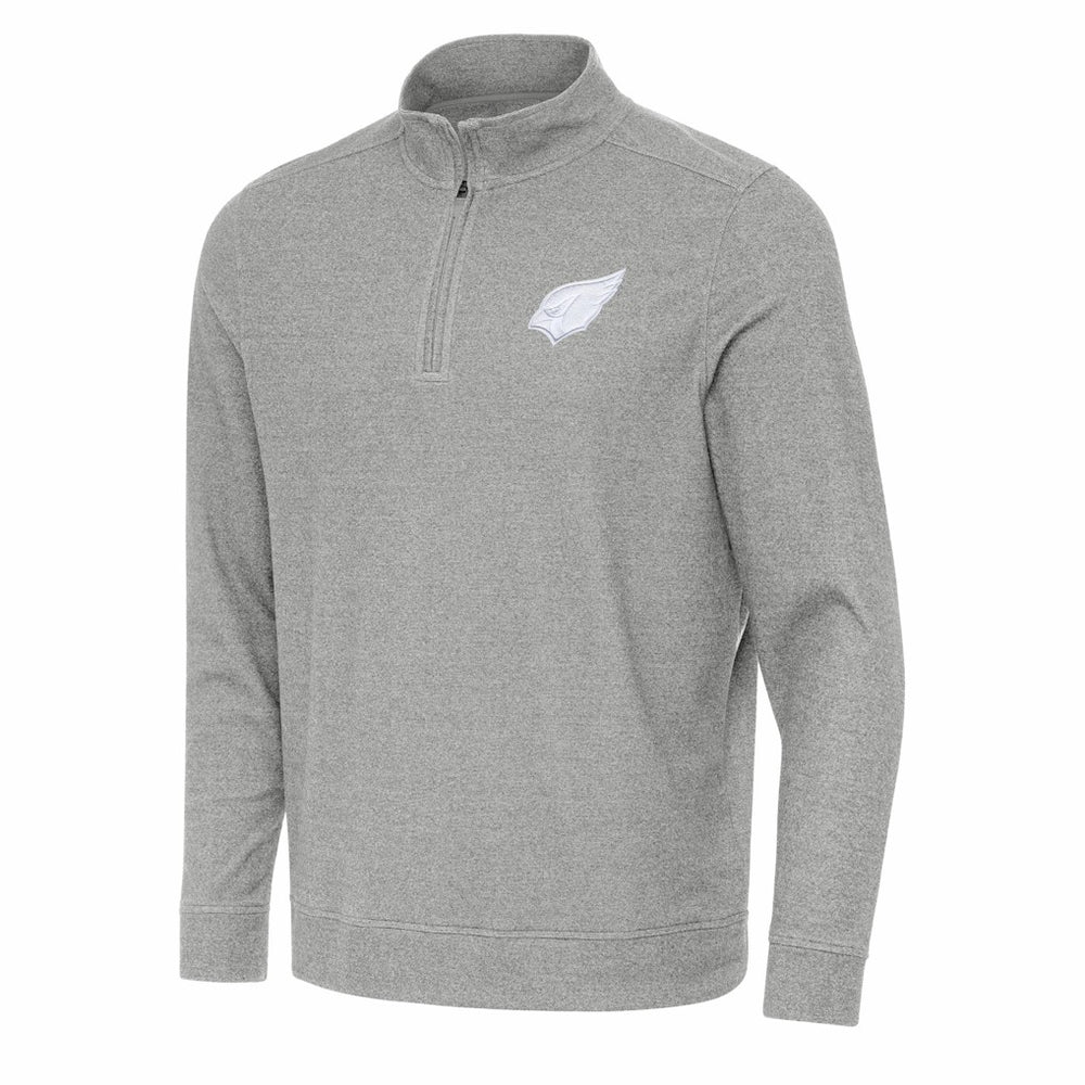 Arizona Cardinals Antigua Subtle Quarter-Zip Jacket Heather Gray - NFL