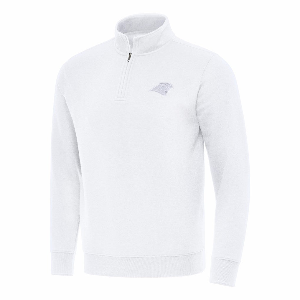 Carolina Panthers Antigua Victory Quarter-Zip Top White - NFL