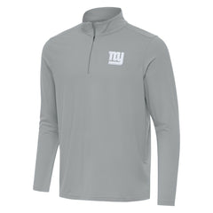 New York Giants Antigua Intent Quarter-Zip Top Gray - NFL