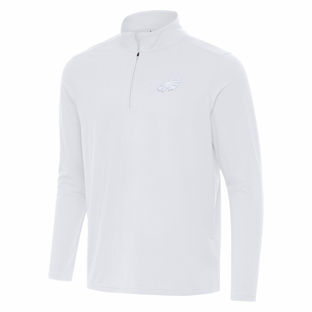 Philadelphia Eagles Antigua Intent Quarter-Zip Top White - NFL