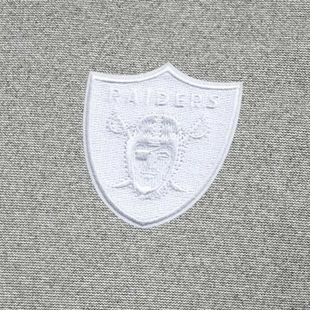 Las Vegas Raiders Antigua Subtle Quarter-Zip Top Heather Gray - NFL