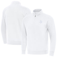 Minnesota Vikings Antigua Victory Quarter-Zip Top White - NFL