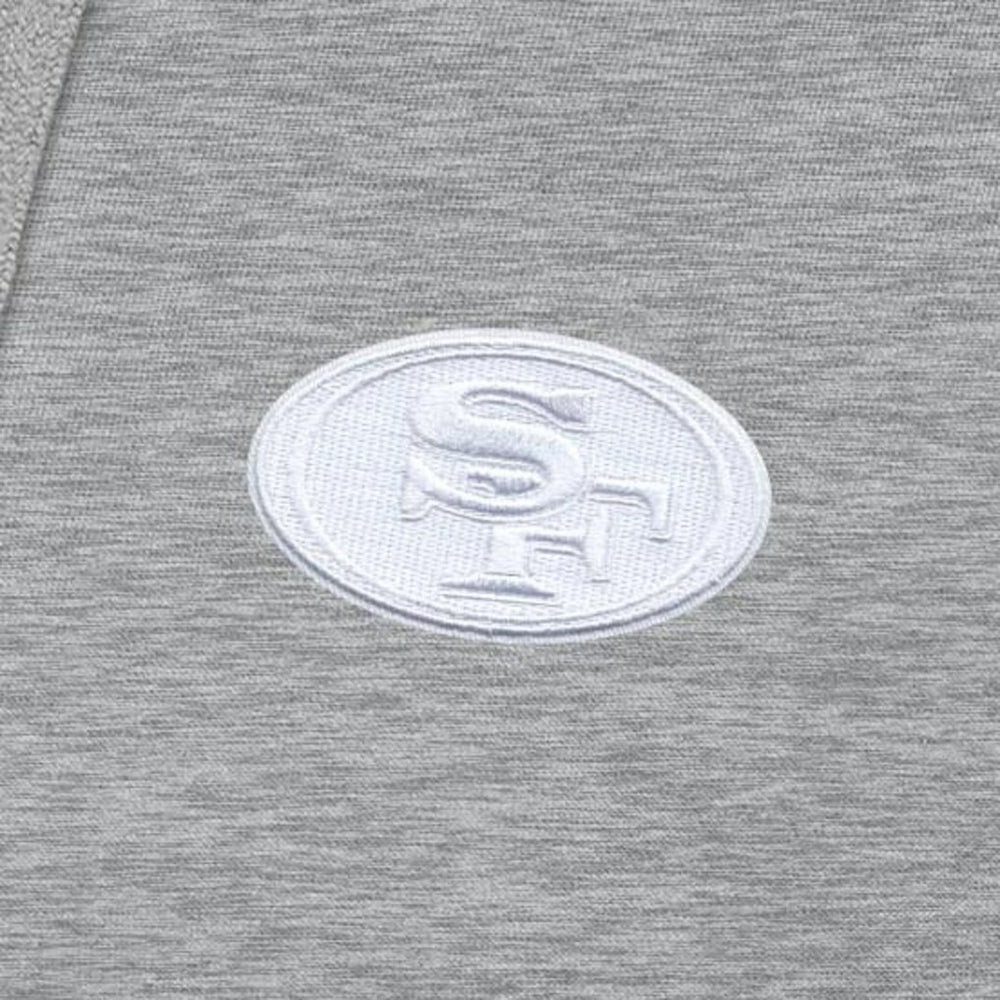 San Francisco 49ers Antigua Victory Pullover Hoodie Heather Gray - NFL