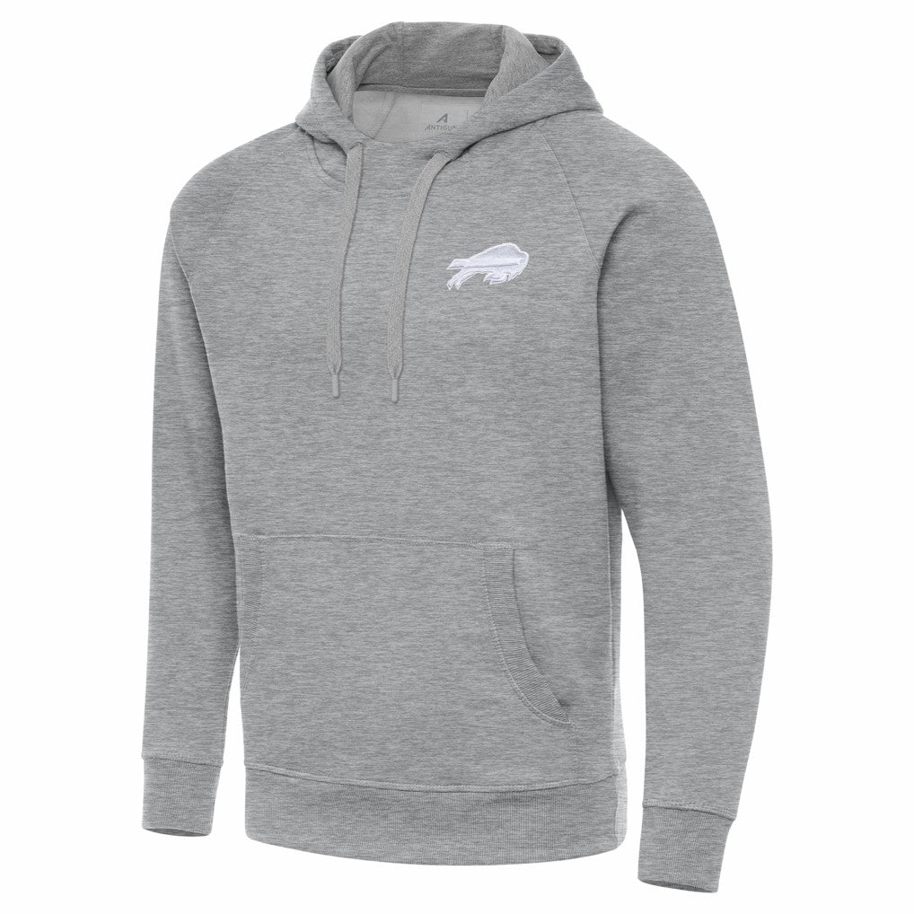 Buffalo Bills Antigua Victory Pullover Hoodie Heather Gray - NFL