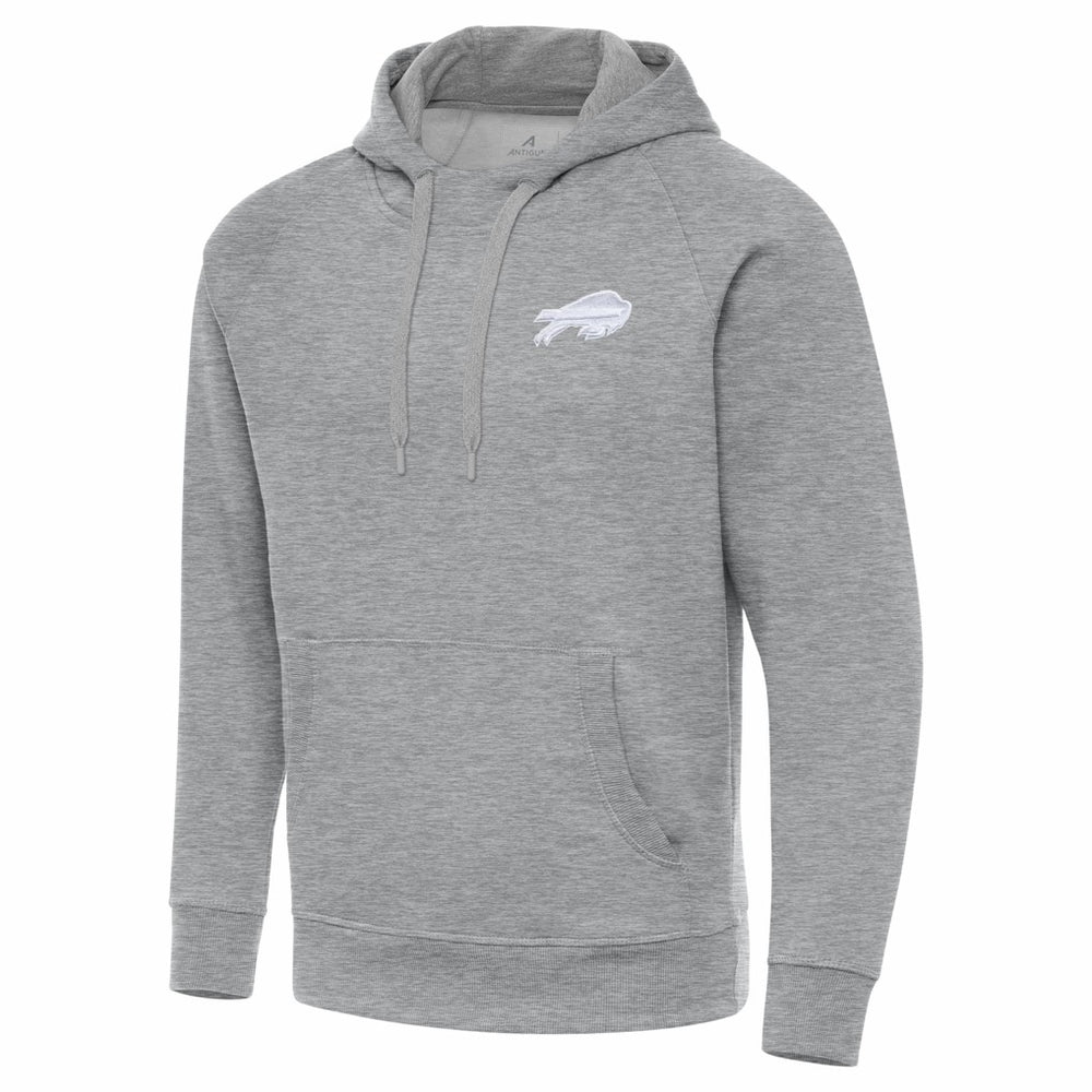 Buffalo Bills Antigua Victory Pullover Hoodie Heather Gray - NFL
